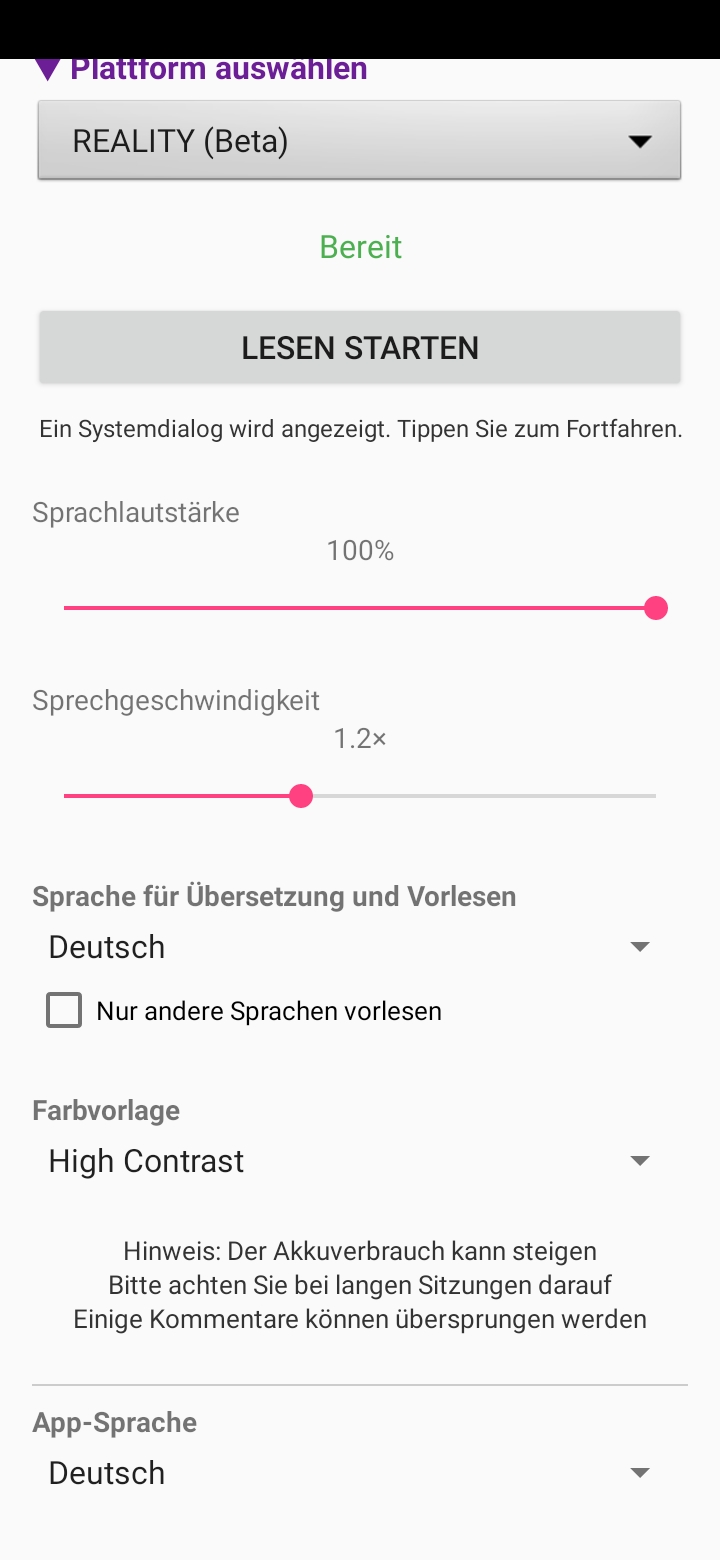 Guide — Kommentare aus 16 unterstützten Sprachen in deine Sprache übersetzen und vorlesen. Du kannst auch nur Kommentare in anderen Sprachen vorlesen lassen und deine eigene überspringen.
