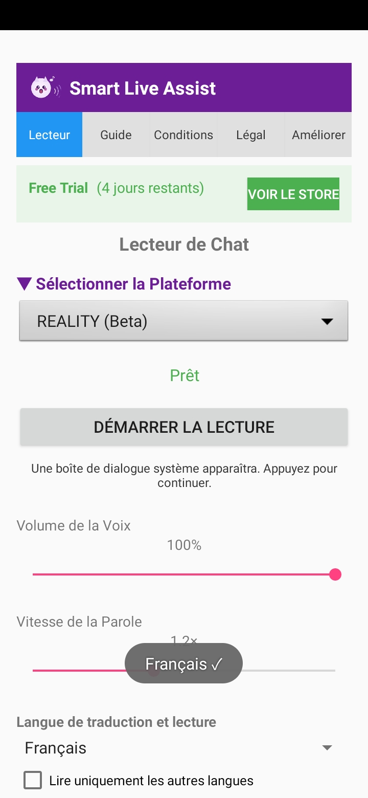 Sans PC ni OBS — Reader
