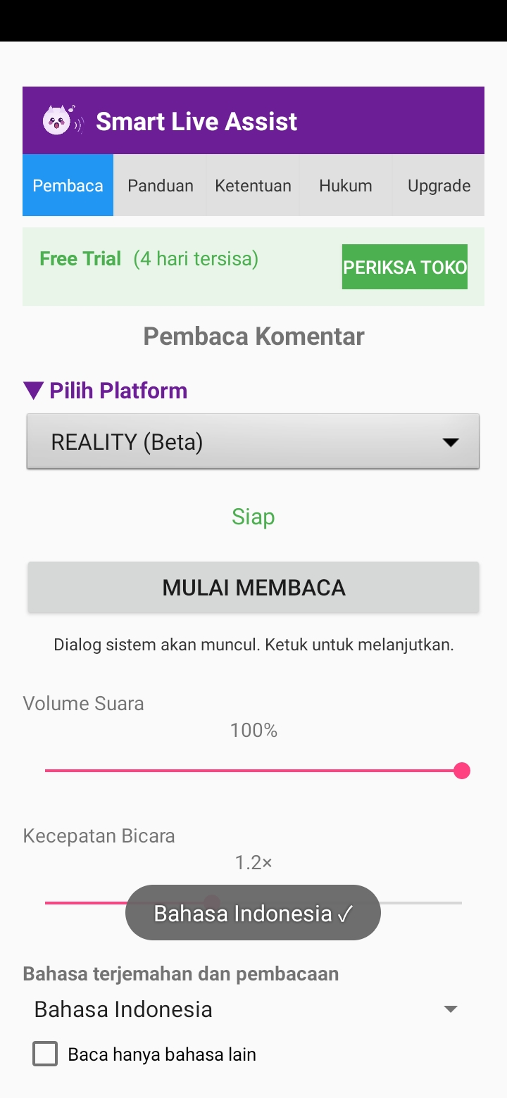 Tanpa PC atau OBS — Reader