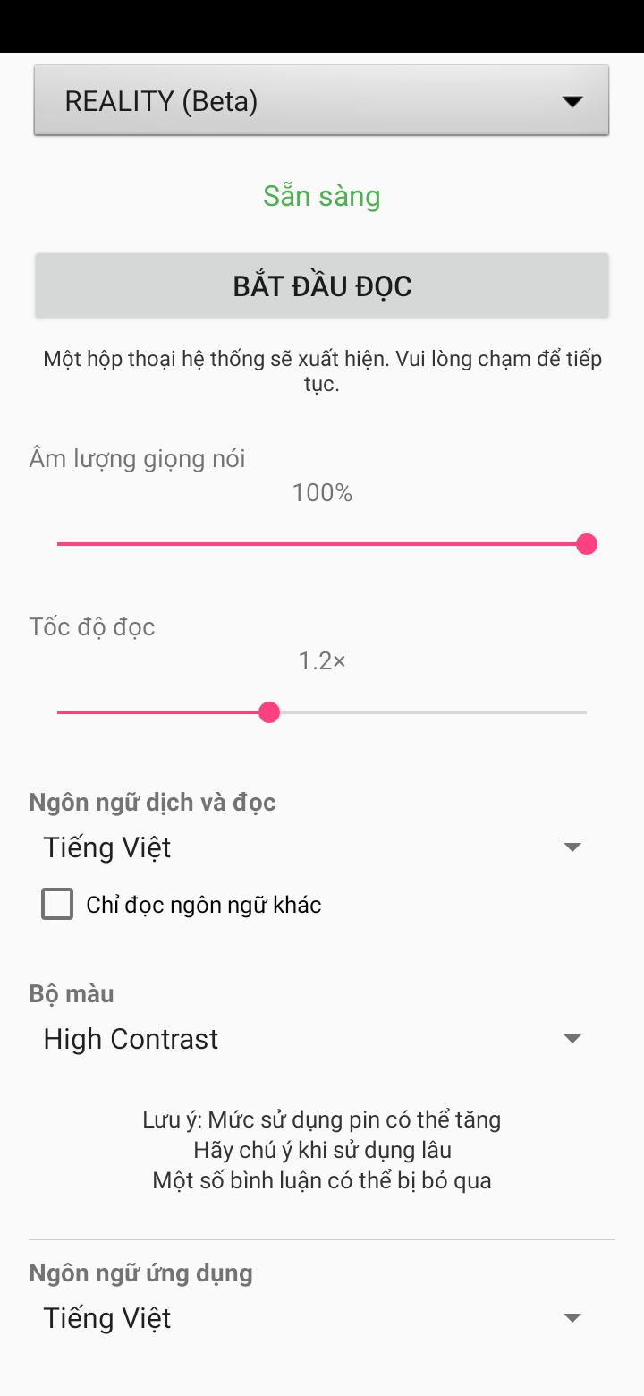 Guide — Dịch bình luận từ 16 ngôn ngữ được hỗ trợ sang ngôn ngữ bạn chọn và đọc to. Bạn cũng có thể cài đặt chỉ đọc bình luận bằng ngôn ngữ khác, bỏ qua ngôn ngữ của mình.