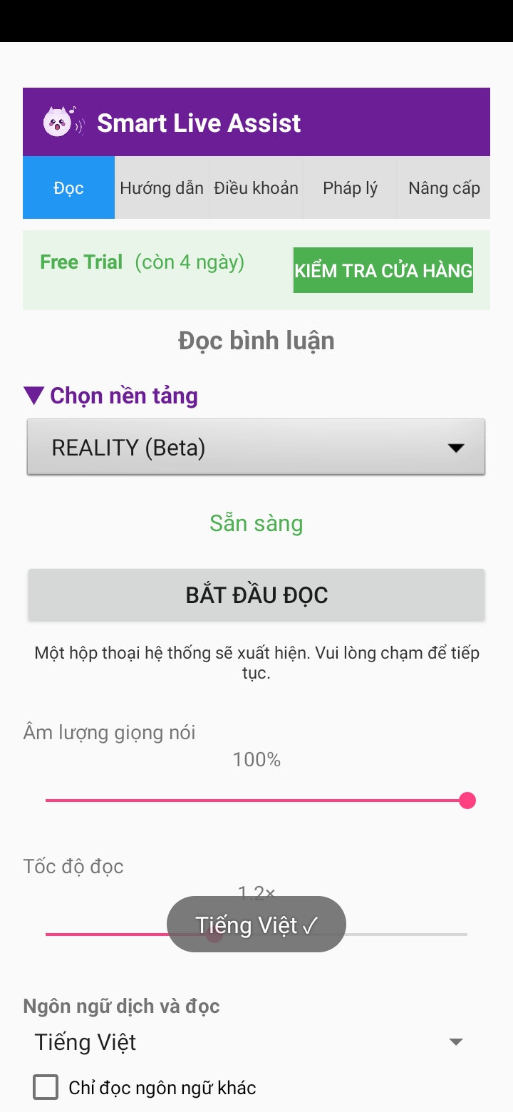 Không cần PC hay OBS — Reader